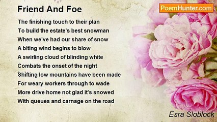 Esra Sloblock - Friend And Foe