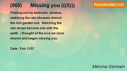 Melvina Germain - (865)      Missing you (((5)))