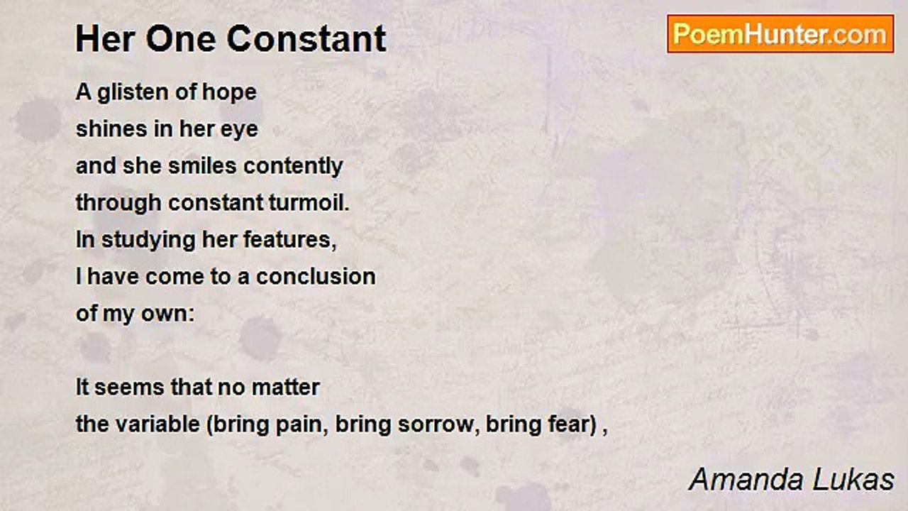 Amanda Lukas - Her One Constant