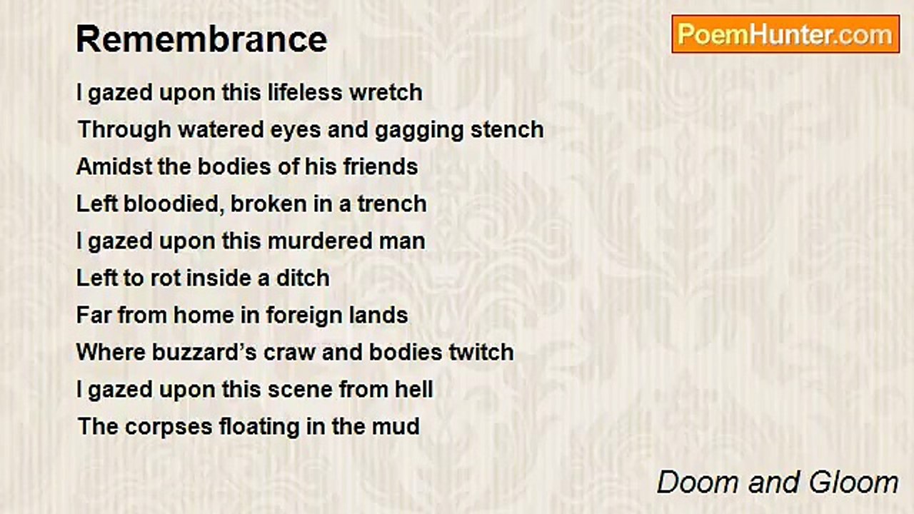 Doom and Gloom - Remembrance
