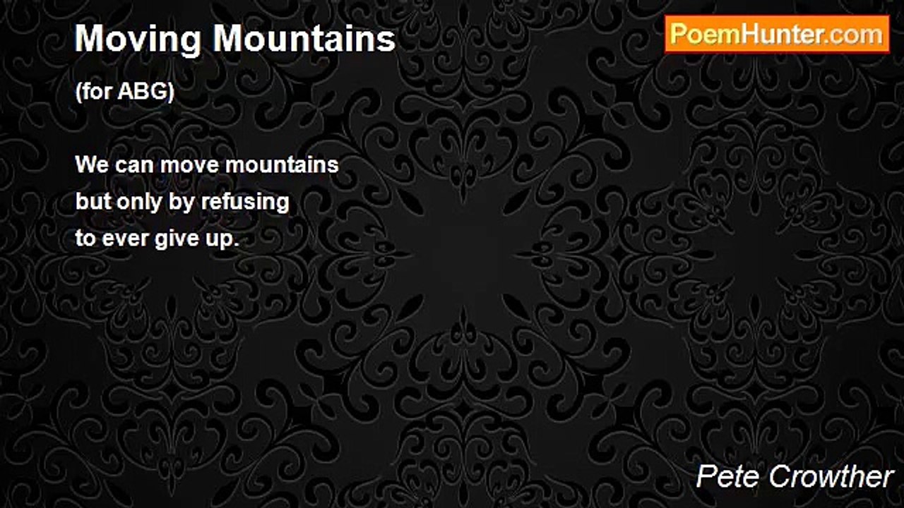 Pete Crowther - Moving Mountains