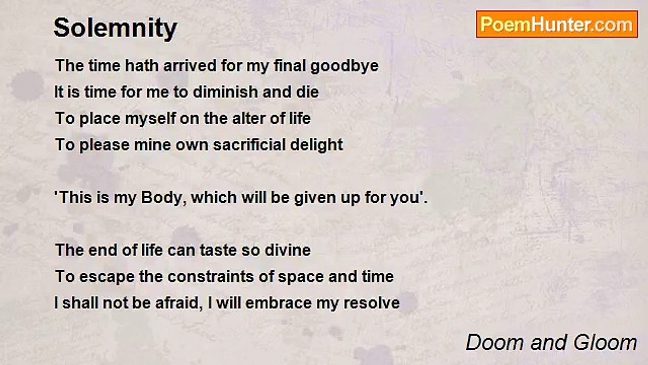 Doom and Gloom - Solemnity