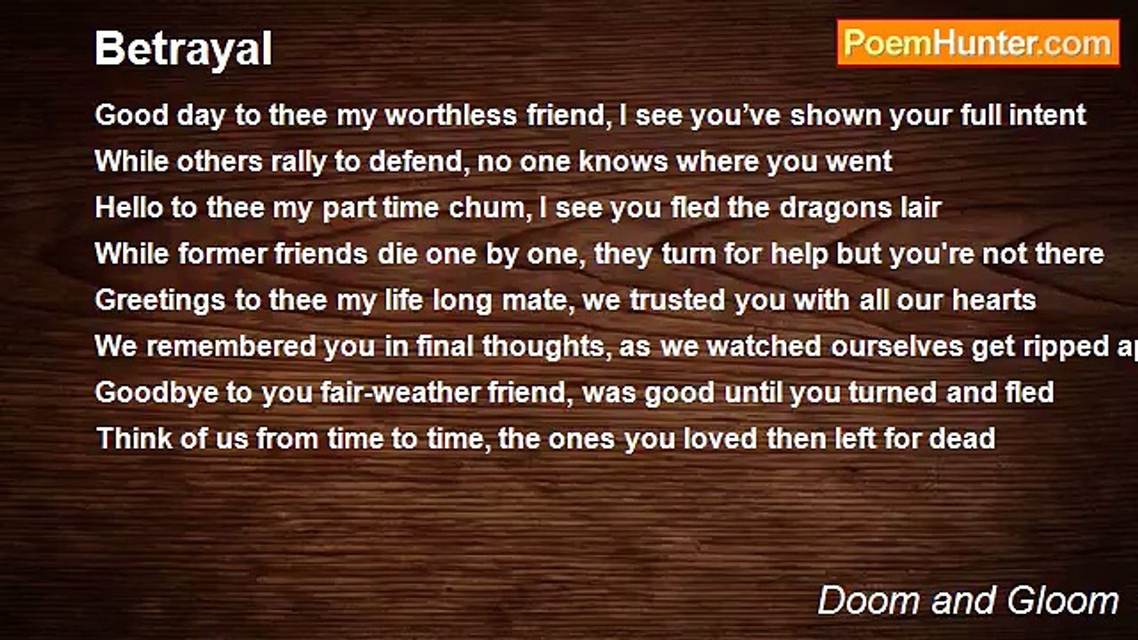 Doom and Gloom - Betrayal