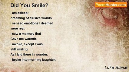 Luke Blaise - Did You Smile?