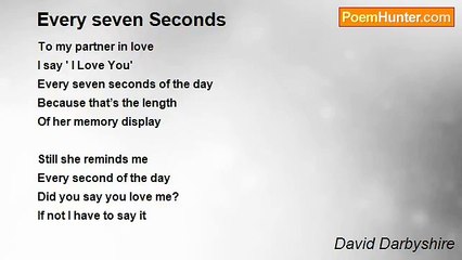 David Darbyshire - Every seven Seconds