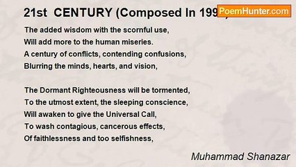 Muhammad Shanazar - 21st  CENTURY (Composed In 1998)