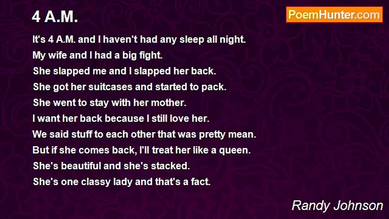 Randy Johnson - 4 A.M.