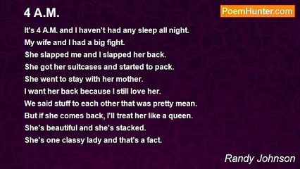 Randy Johnson - 4 A.M.