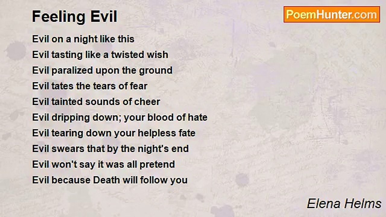 Elena Helms - Feeling Evil