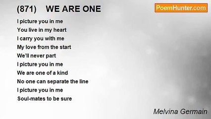 Melvina Germain - (871)    WE ARE ONE