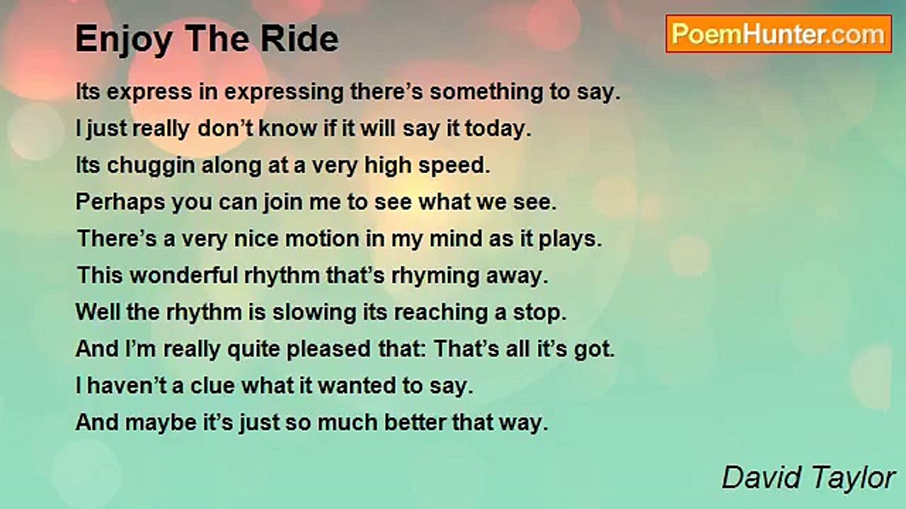 David Taylor - Enjoy The Ride