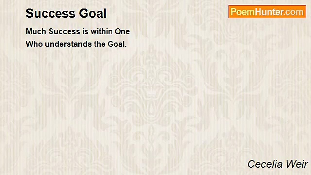 Cecelia Weir - Success Goal