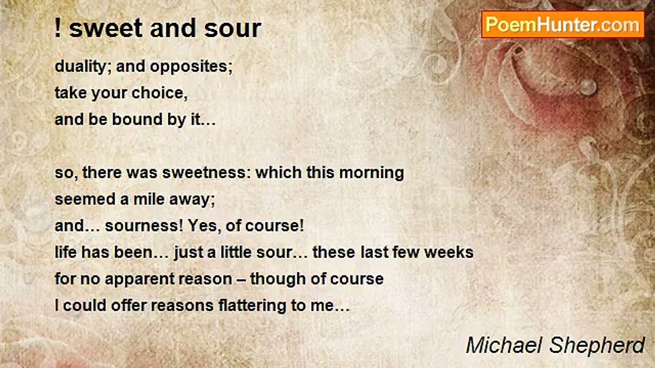 Michael Shepherd - ! sweet and sour
