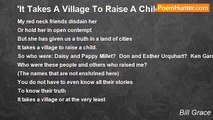 Bill Grace - 'It Takes A Village To Raise A Child'
