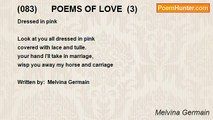 Melvina Germain - (083)      POEMS OF LOVE  (3)