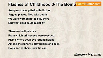 Margery Rehman - Flashes of Childhood 3-The Bombsite.