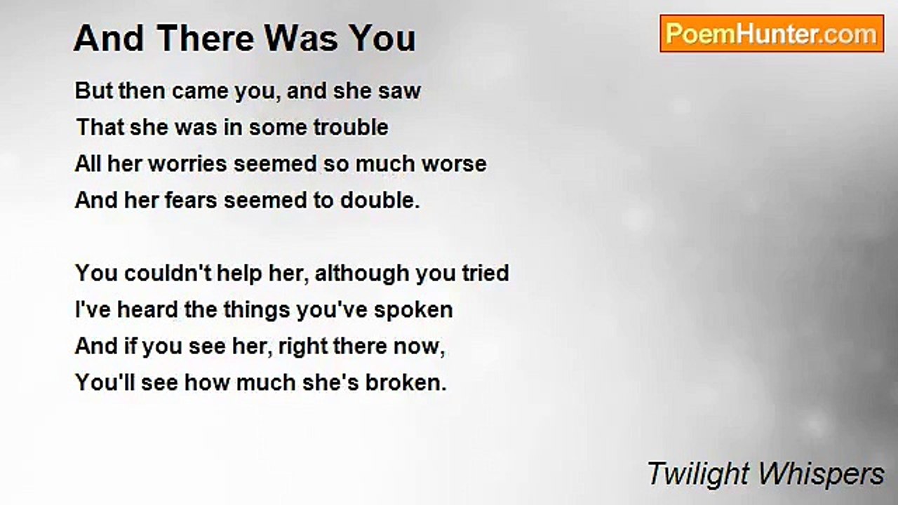 Twilight Whispers - And There Was You
