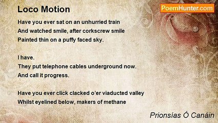 Prionsías Ó Canáin - Loco Motion