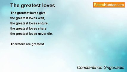 Constantinos Grigoriadis - The greatest loves