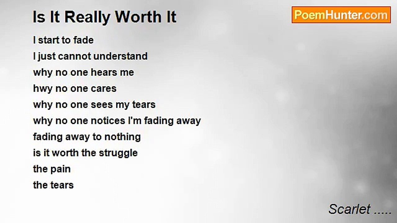 Scarlet ..... - Is It Really Worth It