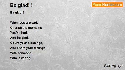 Nikunj xyz - Be glad! !
