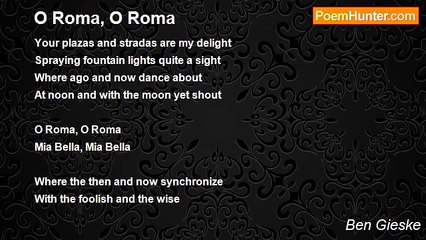 Ben Gieske - O Roma, O Roma