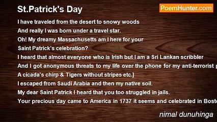 nimal dunuhinga - St.Patrick's Day