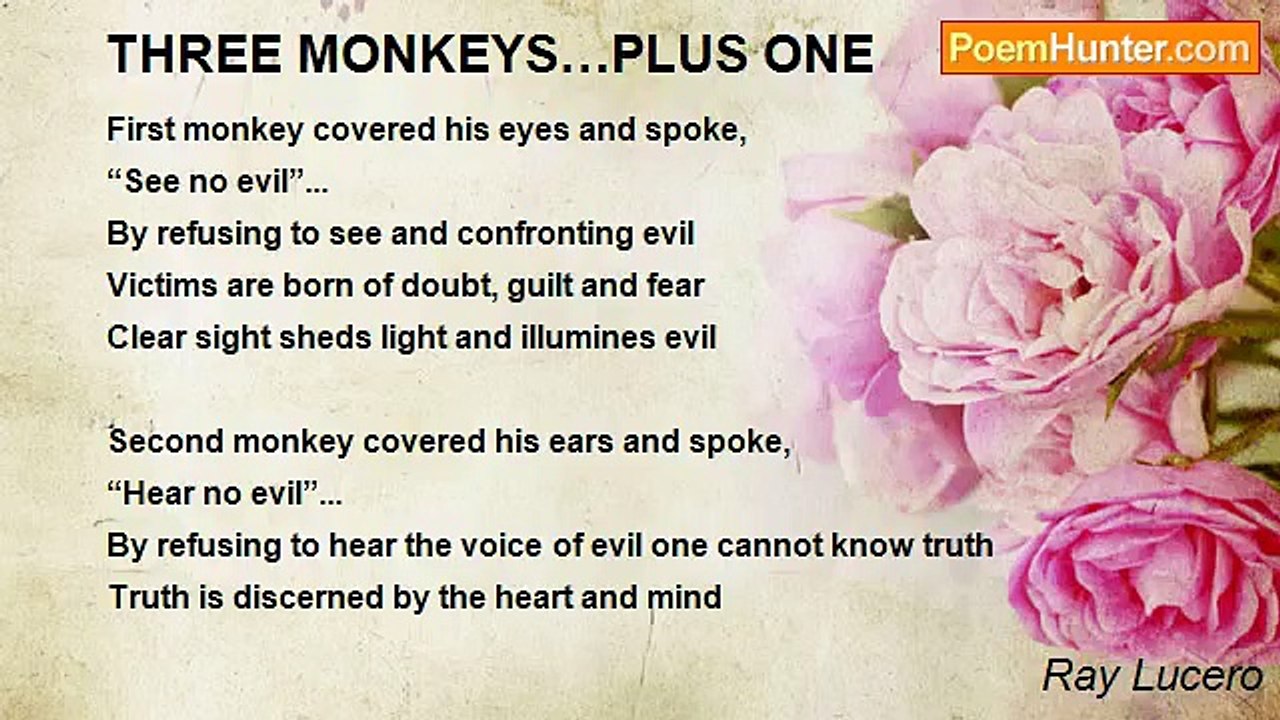 Ray Lucero - THREE MONKEYS…PLUS ONE