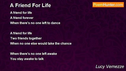 Lucy Vernezze - A Friend For Life