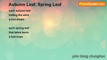 john tiong chunghoo - Autumn Leaf, Spring Leaf