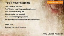 Amy Louise Kerswell - You'll never stop me