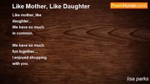 lisa parks - Like Mother, Like Daughter
