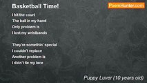 Puppy Luver (10 years old) - Basketball Time!
