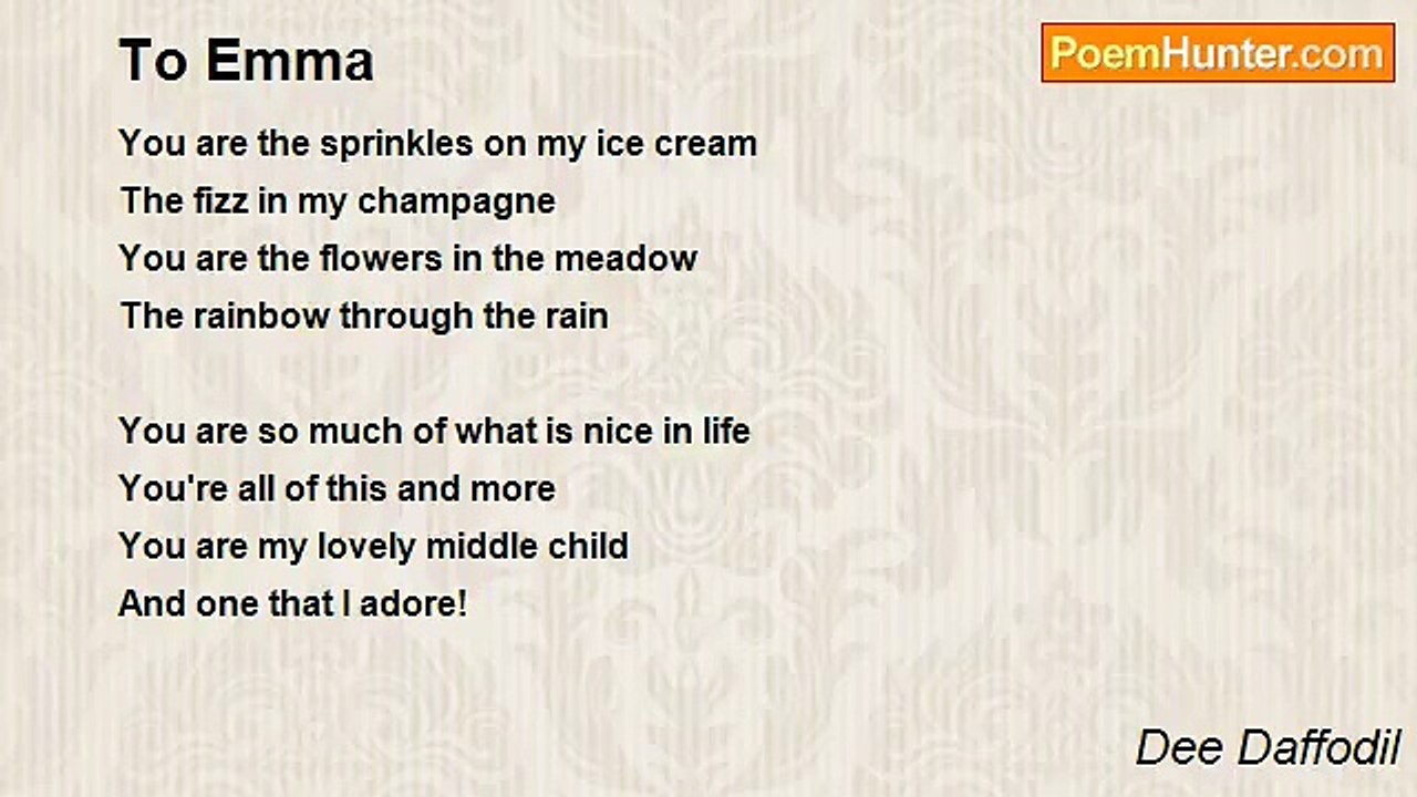Dee Daffodil - To Emma