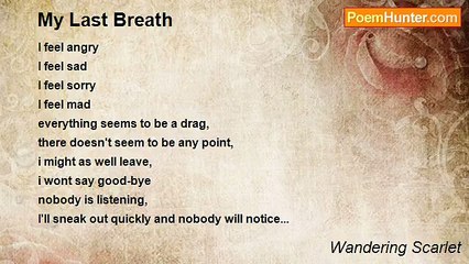 Wandering Scarlet - My Last Breath