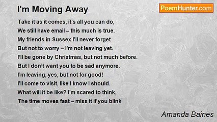 Amanda Baines - I'm Moving Away