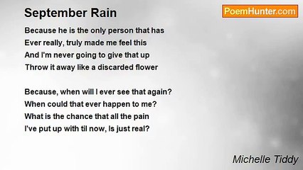 Michelle Tiddy - September Rain