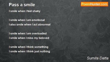 Sumita Datta - Pass a smile