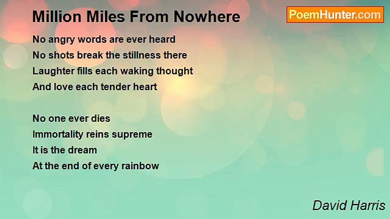 David Harris - Million Miles From Nowhere