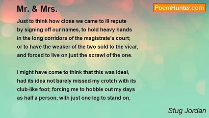 Stug Jordan - Mr. & Mrs.