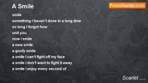Scarlet ..... - A Smile