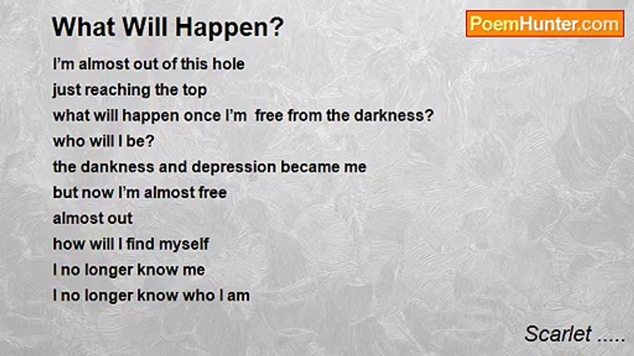 Scarlet ..... - What Will Happen?