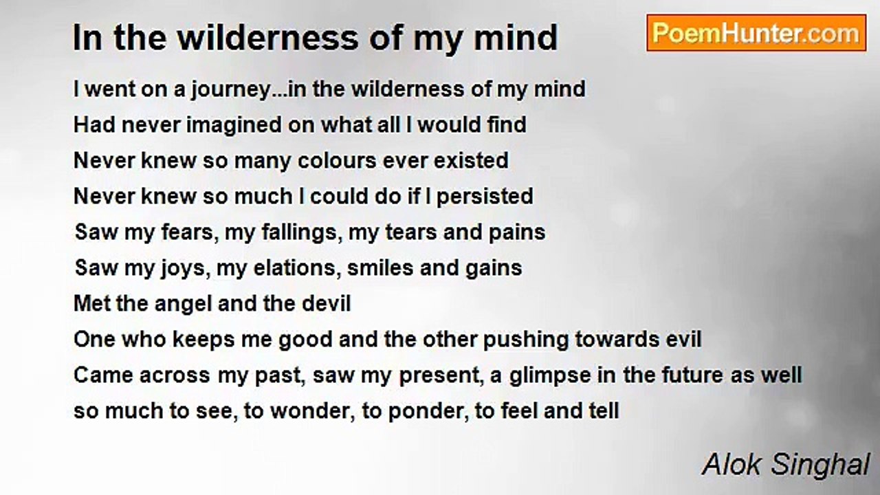 Alok Singhal - In the wilderness of my mind
