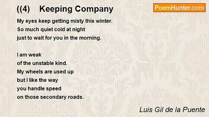 Luis Gil de la Puente - ((4)    Keeping Company