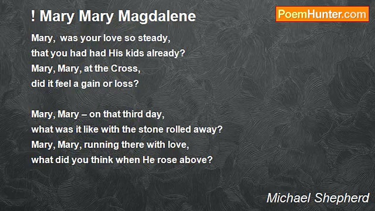 Michael Shepherd - ! Mary Mary Magdalene