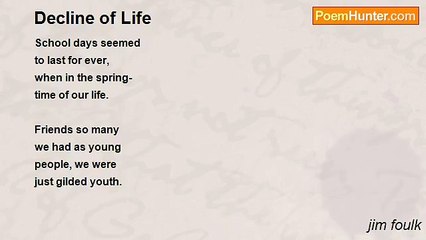 jim foulk - Decline of Life