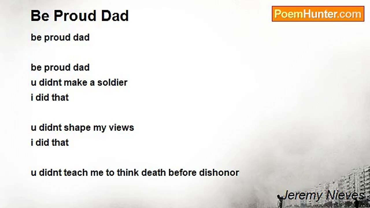 Jeremy Nieves - Be Proud Dad
