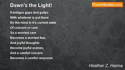 Heather Z. Hanna - Dawn's the Light!