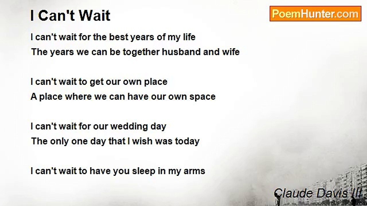 Claude Davis III - I Can't Wait