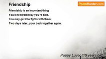 Puppy Luver (10 years old) - Friendship